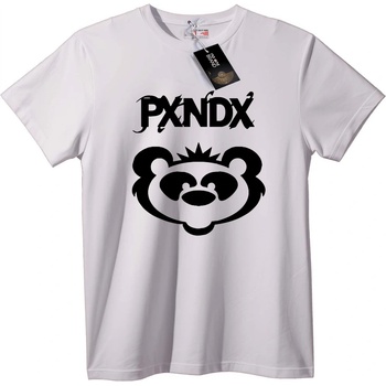 NOONEBRAND Тениска PXNDX лого мечка - 2XL, White