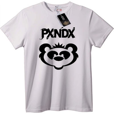 NOONEBRAND Тениска PXNDX лого мечка - 2XL, White