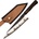 HARAHU Дамаски кухненски нож AM-38755 - Chef / Кафяв KP38755