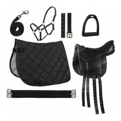 HKM Lucy set sedlo pro pony s příslušenstvím b.černá – Zboží Mobilmania