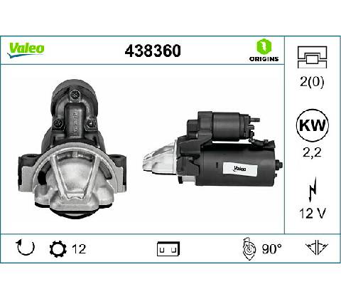 Štartér VALEO 438360