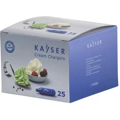 Kayser Šľahačkové bombičky 7.5 g N2O 25 ks na jedno použitie