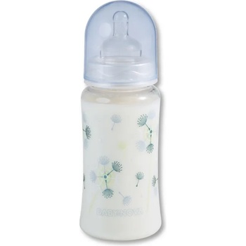 Baby-Nova Пластмасово шише с широко гърло Baby Nova PA - 300 ml, синьо (48000)