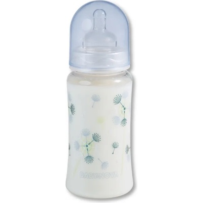 Baby-Nova Пластмасово шише с широко гърло Baby Nova PA - 300 ml, синьо (48000)