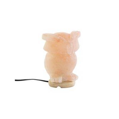 Настолна лампа DKD Home Decor Розов Сол Aкациево дърво 15 W 220 V 14 x 14 x 18 cm