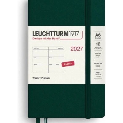 Forest Green Pocket A6 Týdenní 2027