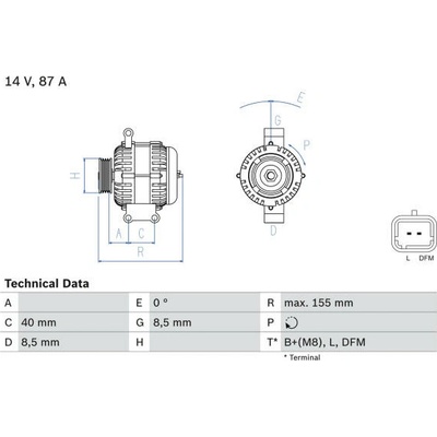 generátor BOSCH 0 986 042 720