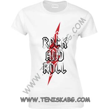 Image 1 of Fruit of the Loom Тениска с щампа - Rock and Roll