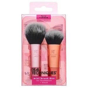 Real Techniques Mini Foundation & Blush Brush Duo комплект четки