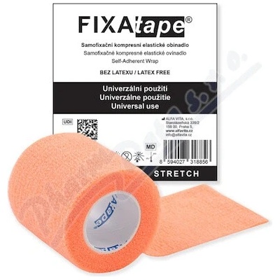 FIXAtape STRETCH samofix.obin.5 x 450 cm fluor.orange