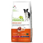 Natural Trainer Dog Adult Medium with Dry-cured Ham - храна за пораснали кучета, над 1 година, от средни породи, с прошуто - 12 кг, Италия - 926018