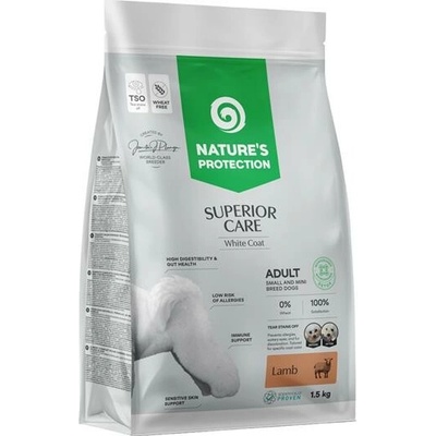 Natures P Superior care white dog adult lamb Small & Mini 1,5 kg