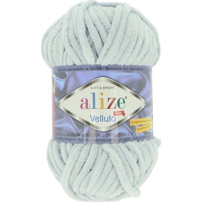 Alize Velluto 416 svetlá sivá
