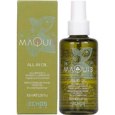 Echosline Maqui 3 All-In Oil dvojfázový rozjasňujúci olej pre suché a chemicky ošetrené vlasy 100 ml