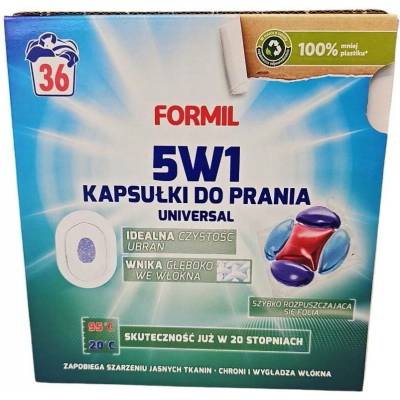 Formil 5v1 Kapsle Universal pro praní bílých a světlých tkanin 36 PD