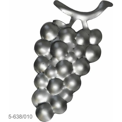 Hrozno strapec 135 x 65 x 1 mm, plechový výlisok