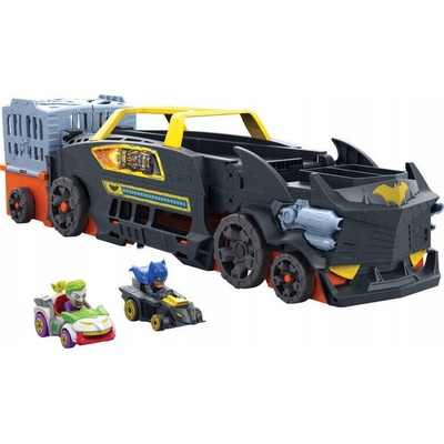 Hot Wheels TRANSPORTER BATMAN LEVETA DRÁHA ZÁVODNÝ VYSTREĽOVAČ AUTÍČKA HXN21