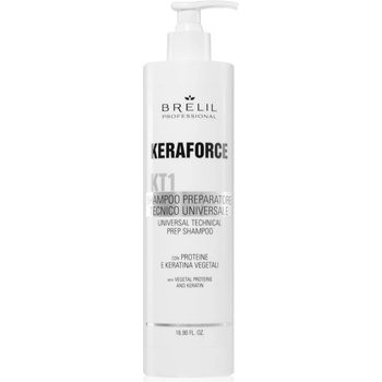 Image 1 of Brelil Keraforce грижа за използване преди нанасянето на шампоан за всички видове коса 500ml
