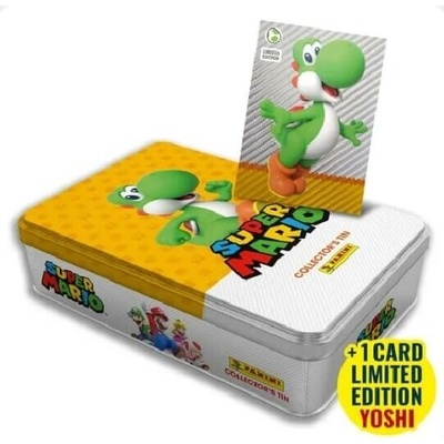 Panini Super Mario 2 Slim plechovka s nálepkami oranžová