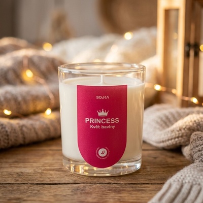 SOJKA Princess Sójová svíčka 140 g