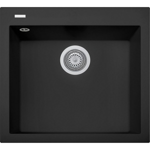 Plados Plados КУХНЕНСКА МИВКА one 56-10 560x500 ЧЕРЕН МАТ (on5610/70) Мивка за вграждане