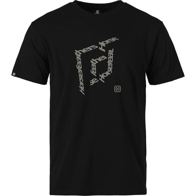 Horsefeathers Тениска Cube - black Horsefeathers | Cheren | МЪЖЕ | L