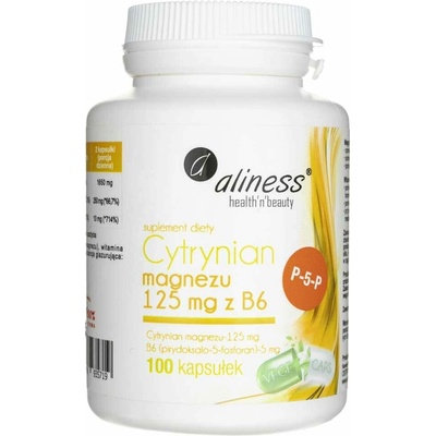 Aliness Magnesium Citrate 125 mg s B6 100 kapsúl