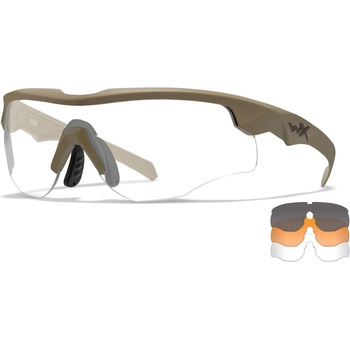 Wiley X rogue comm ТАКТИЧЕСКИ ОЧИЛА - СИВИ + ПРОЗРАЧНИ ЛЕЩИ / ПЯСЪЧНА РАМКА (2862)