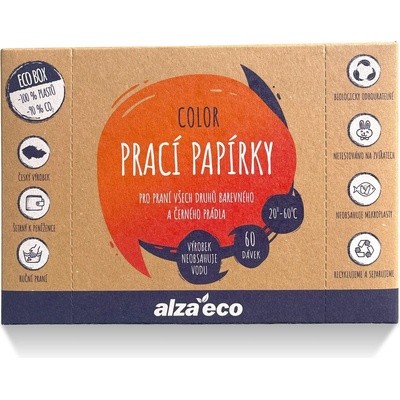 AlzaEco pracie papieriky Color 60 praní