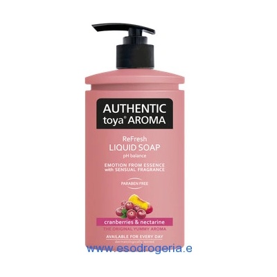Authentic Toya Aróma Cranberries & Nectarine Tekuté mydlo 400 ml dávkovač