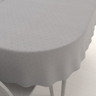 Biante Teflonový oválný ubrus TF-080 Obdélníčky na šedém 120x200 cm