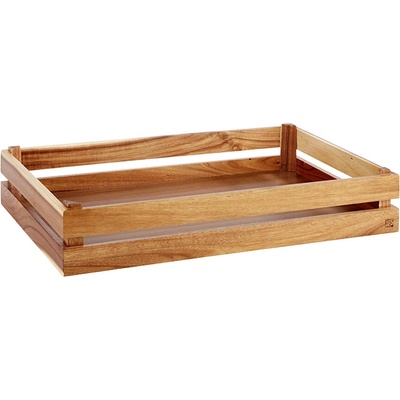 APS Servírovací bedýnka 555x350 mm, světlé hnědá