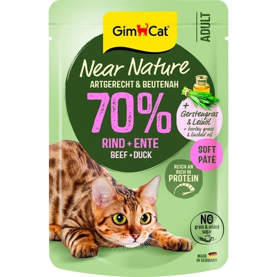 GimCat Near Nature hovädzie a kačica 85 g
