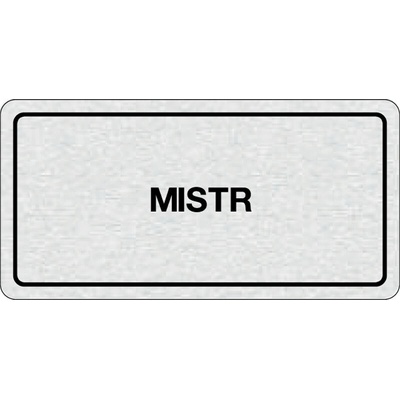 Nalepovací cedulka na dveře - Mistr