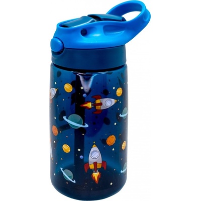 Nerthus Детска бутилка от тритан с дръжка КОСМОС - 450 мл (VB FIH 1164)