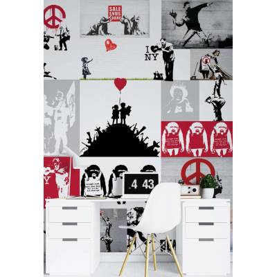 Gario Fototapeta Umelecké diela Banksy Materiál: Vliesová, rozmery 100 x 140 cm