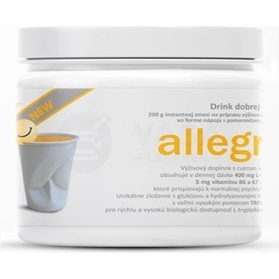 Allegra Drink New instantná zmes na prípravu nápoja pomaranč 200 g