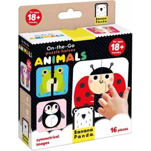 BANANA PANDA Banana Panda: Пътна пъзел-игра - разделени животни (49104)