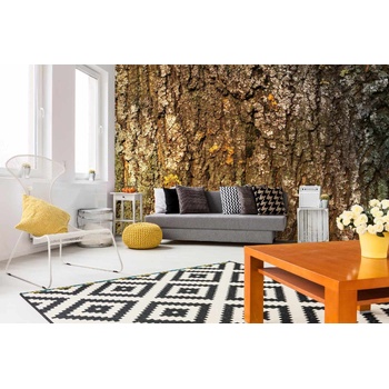 DIMEX ART s. r. o Самозалепваща се флизелинова фототапета кора на дърво с мъх 375 x 250 см