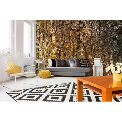 DIMEX ART Самозалепваща се флизелинова фототапета кора на дърво с мъх 375 x 250 см