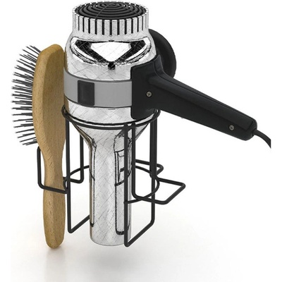 Tekno-Tel Поставка за сешоар tekno tel dm-262b черен мат (9999150055)