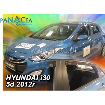 Deflektory Heko Hyundai i30 HTB 2012 - 2017 predné + zadné