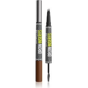 Maybelline new york Brow Inserts маркер за вежди с четка 2 в 1 цвят 4 Medium Brown 1.25ml