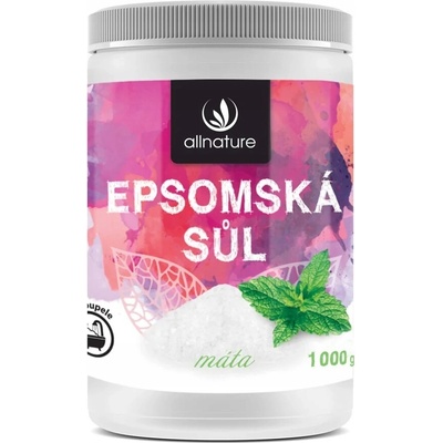 Allnature Epsomská Soľ Mätová 1000 g