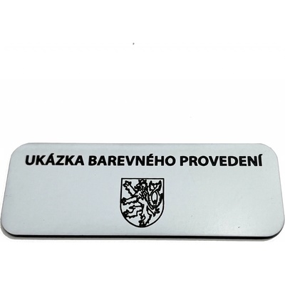 CzechMade Gravírovaná cedule s vlastním textem i logem - 200x500mm Barva desky: BÍLÁ DESKA / ČERNÉ GRAVÍROVÁNÍ