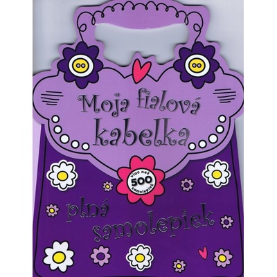 Moje fialová kabelka plná samolepek