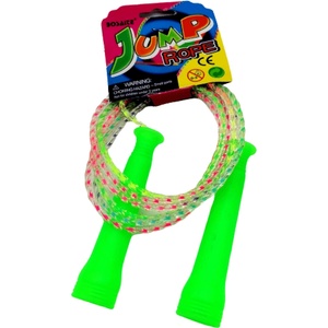 Shantou General Toy Co. , Ltd Въже за скачане силиконово, прозрачно с цветна нишка 1427 М17-148