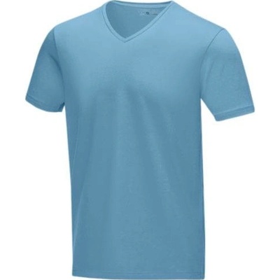 Pánske tričko Kawartha s krátkym rukávom V-Neck svetlo modrá