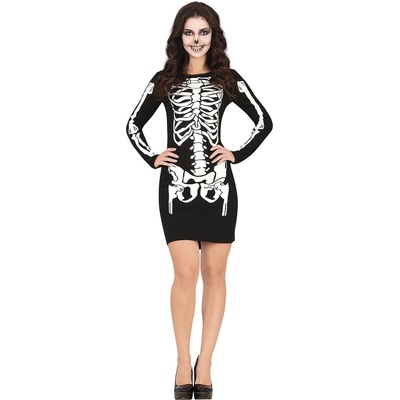Fiestas Guirca Дамски костюм - Скелет (рокля) Размер - Възрастни: M