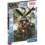 Clementoni Детски пъзел Clementoni от 180 части - Как да си дресираш дракон (29793) - baby